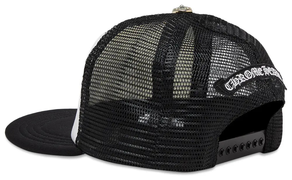 Chrome Hearts Triple Cross Trucker Hat 'Black White'
