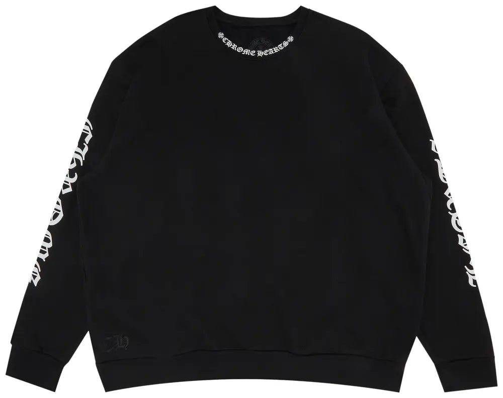 Chrome Hearts Neck Logo Crewneck Sweatshirt