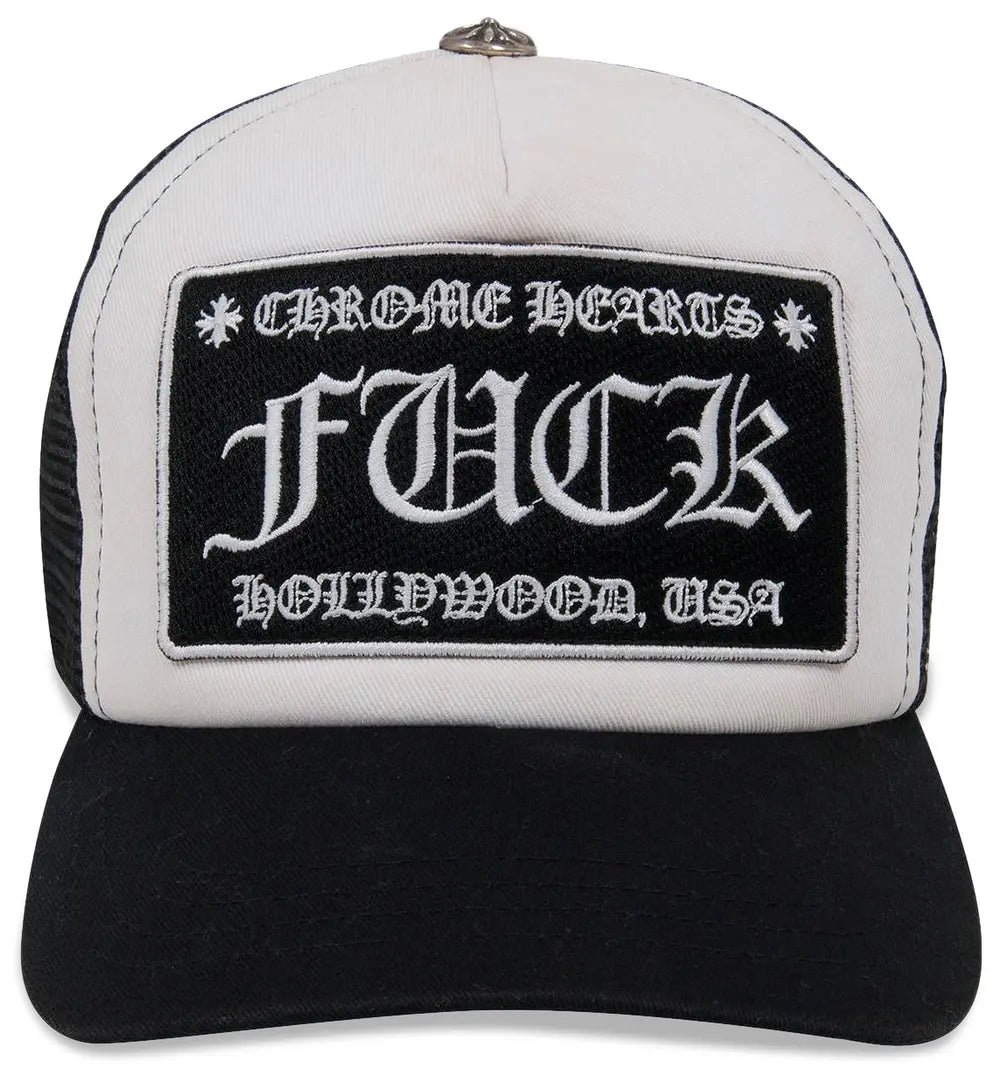 Chrome Hearts FUCK Hollywood Trucker Hat