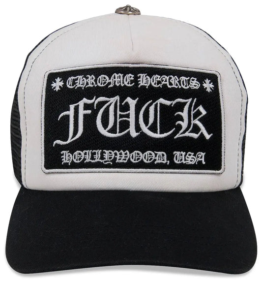 Chrome Hearts FUCK Hollywood Trucker Hat