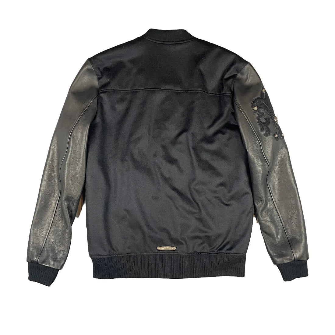 Chrome Hearts Leather & Cashmere Letterman Jacket